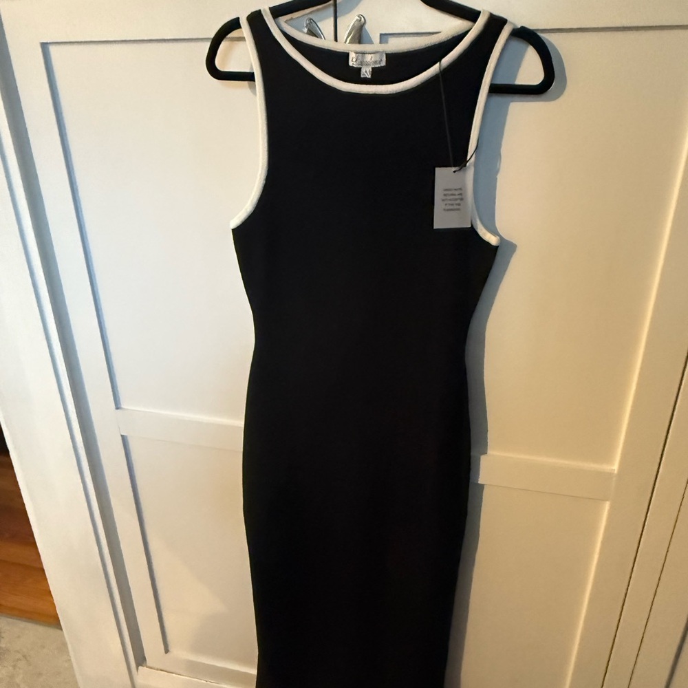 L'Academie highneck Midi Dress